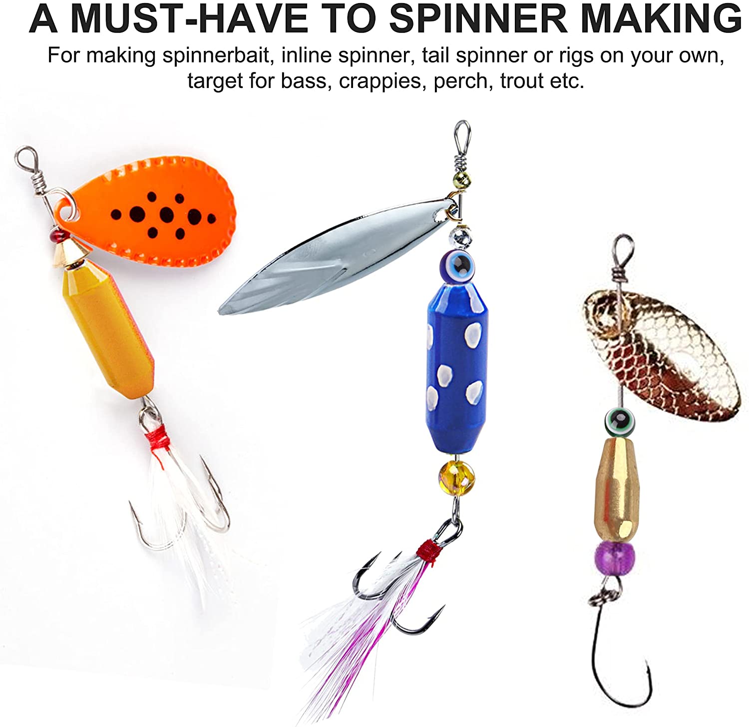 10 adet balıkçılık pirinç Spin - Fishing Lure Spinnerbait incelemesi ve fiyatı